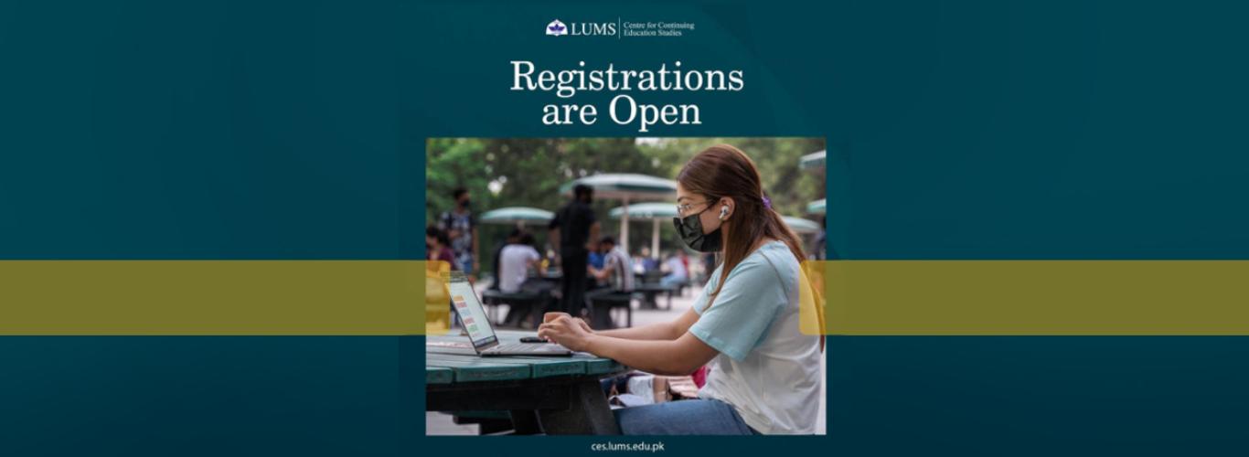 Registrations for CES Online Courses are Now Open! to LUMS