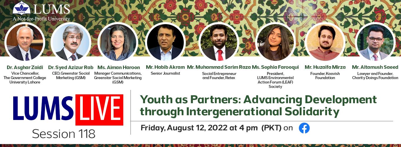 LUMS Live Session 118: Youth as Partners: Advancing Development through Intergenerational Solidarity