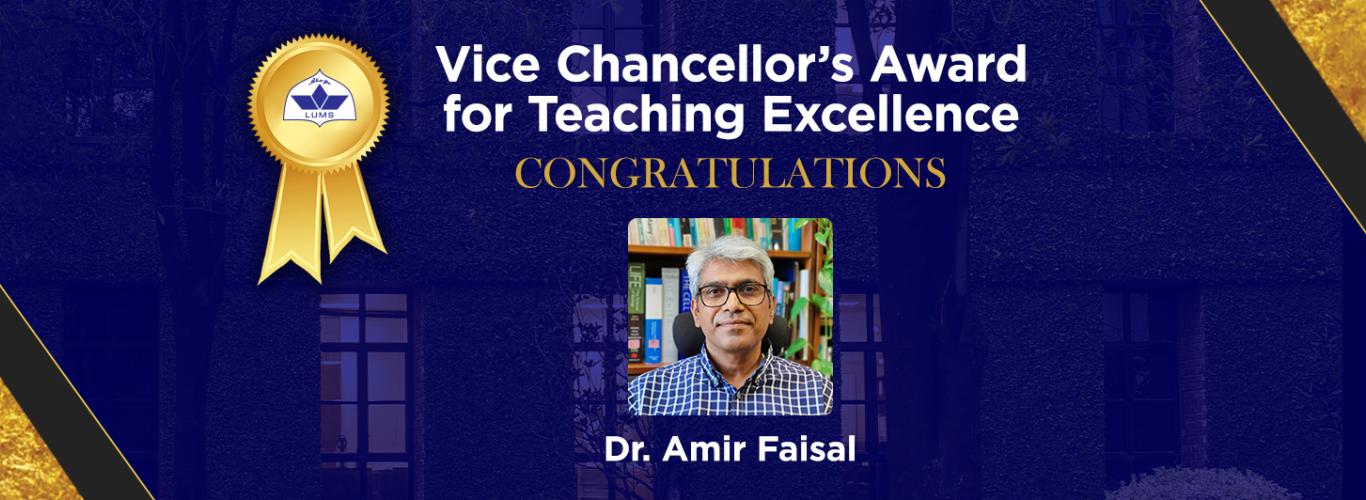 In Conversation with Dr. Amir Faisal, Recipient of Vice Chancellor’s Award for Teaching Excellence 2022-23