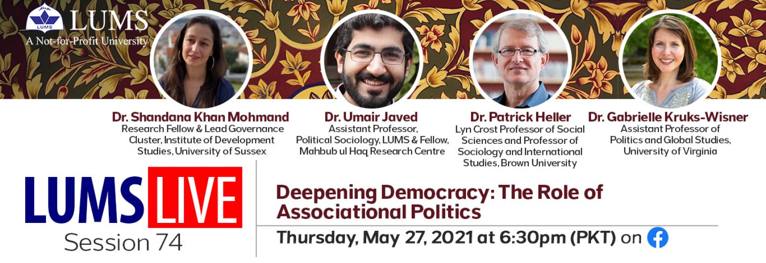Image of panelists with their designations and session name