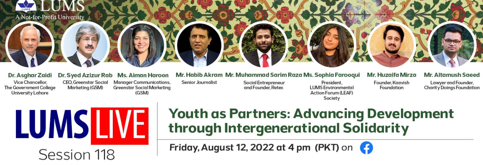 LUMS Live Session 118: Youth as Partners: Advancing Development through Intergenerational Solidarity