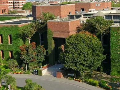 aerial view of the academic block