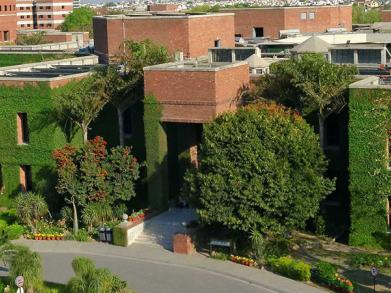 Aerial shot of the academic block