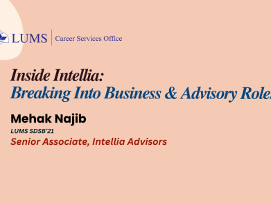 Inside Intellia: Breaking Into Business & Advisory Roles